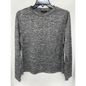 SHEIN Curve Shirt Women's Size 1XL Gray Long Sleeve Active Wear Shirt